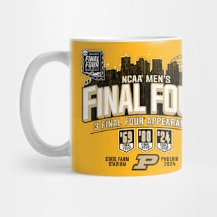 Purdue Boilermakers Final Four 2024 Basketball Vintage Gray Mug